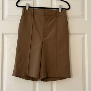 Elegant Tan Women's Bermuda Shorts